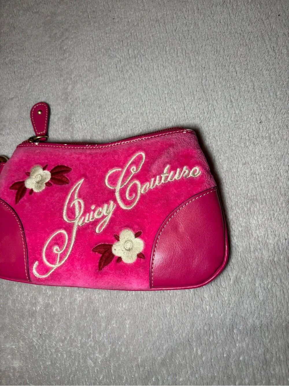 Juicy Couture Pink Velour Wristlet